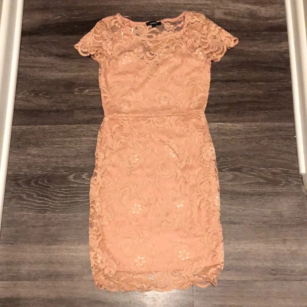 ambiance Pink Lace Dress